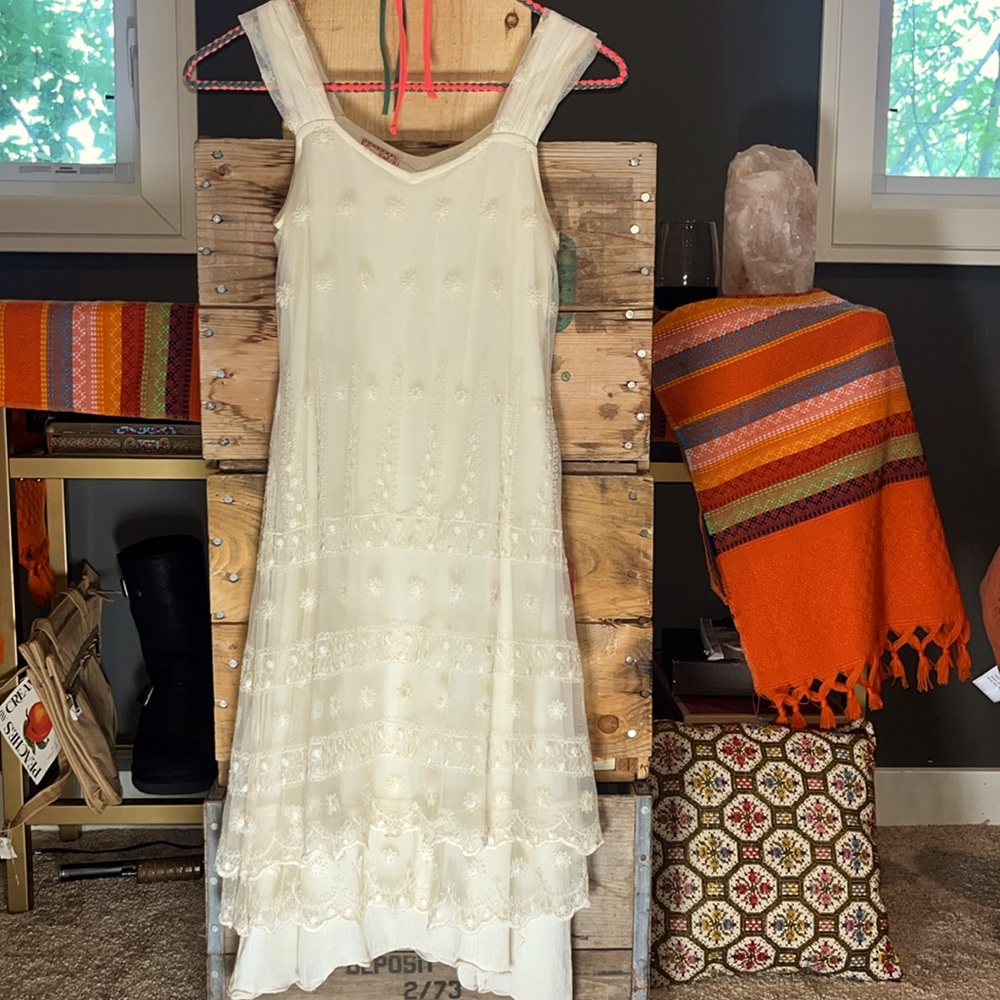 Lace ivory dress